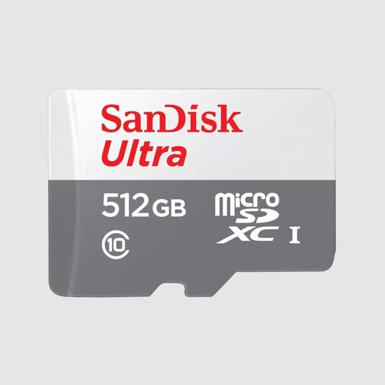 SanDisk 512GB Ultra microSDXC Hafıza Kartı (SDSQUNR-512G-GN3MN) - 100MB/s, Class 10, UHS-I, FullHD Video, Android Uyumlu
