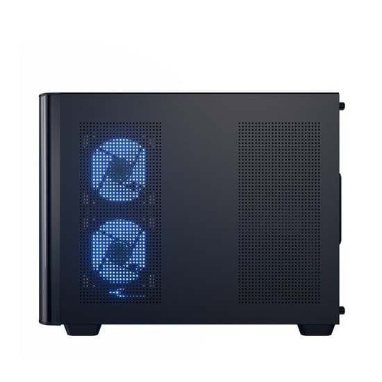 Aerocool P300C Mirror ARGB Micro ATX Siyah Kasa (AE P300C BK) - PSU Yok, Panoramik Temperli Cam, 3x12cm ARGB Fan