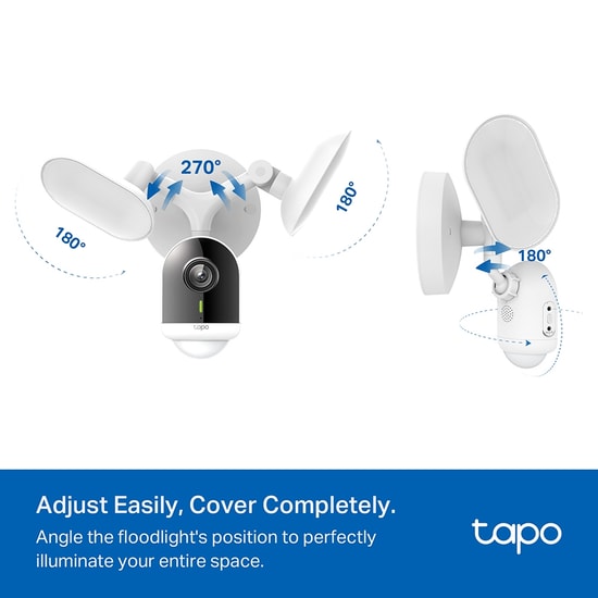 TP-Link Tapo C720 Akıllı Projektörlü 4MP Kamera - 2K QHD, 2800 Lümen, 4mm Lens, IP65, AI Algılama, 30m IR, Siren Alarm