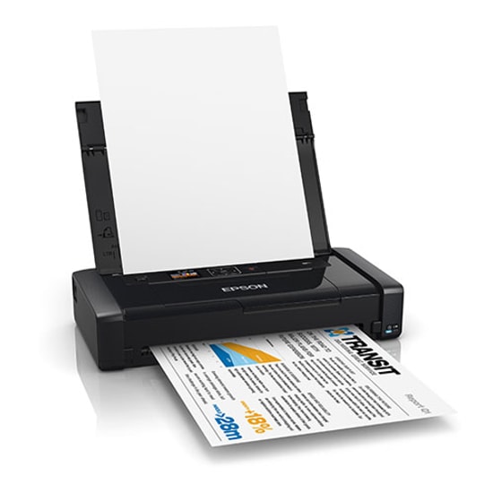 Epson WorkForce WF-100W Taşınabilir Mürekkepli Renkli Yazıcı (C11CE05404) - 7 PPM, WiFi Direct, Şarjlı, A4 Mobil Yazıcı
