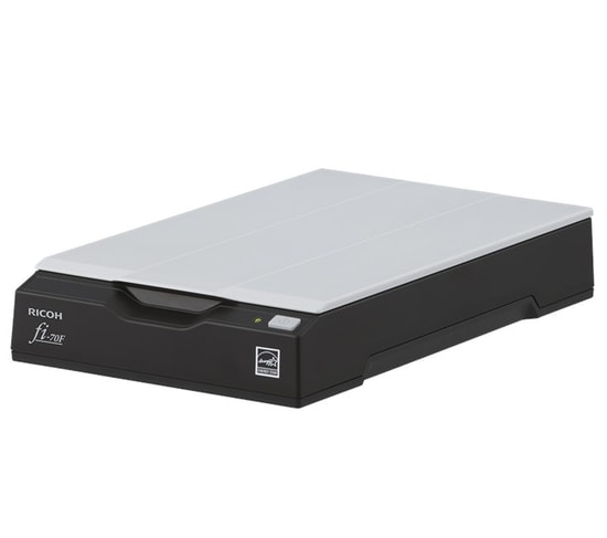 Ricoh FI-70F A6 Flatbed Siyah Simplex Tarayıcı (PA03841-B001) - Pasaport, Kimlik Tarama, CMOS CIS Sensör, 600dpi, USB