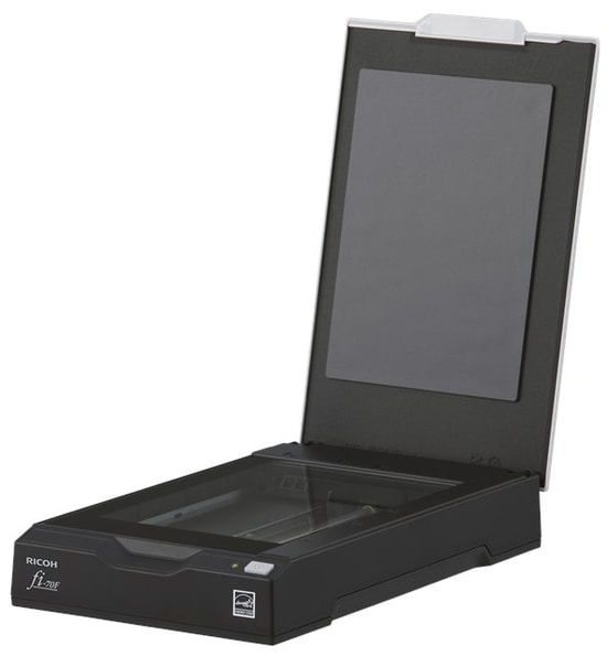 Ricoh FI-70F A6 Flatbed Siyah Simplex Tarayıcı (PA03841-B001) - Pasaport, Kimlik Tarama, CMOS CIS Sensör, 600dpi, USB