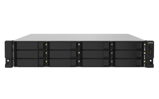 QNAP TS-1232PXU-RP-4G 12 Disk Yuvalı Rack NAS - 2U, 4GB DDR4 RAM, 10GbE SFP+, 2.5GbE portları, USB-A 3.2, Alpine AL324