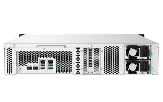 QNAP TS-1232PXU-RP-4G 12 Disk Yuvalı Rack NAS - 2U, 4GB DDR4 RAM, 10GbE SFP+, 2.5GbE portları, USB-A 3.2, Alpine AL324