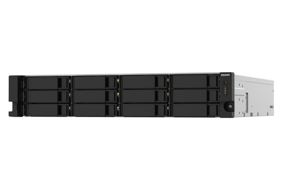 QNAP TS-1232PXU-RP-4G 12 Disk Yuvalı Rack NAS - 2U, 4GB DDR4 RAM, 10GbE SFP+, 2.5GbE portları, USB-A 3.2, Alpine AL324