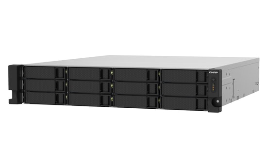 QNAP TS-1232PXU-RP-4G 12 Disk Yuvalı Rack NAS - 2U, 4GB DDR4 RAM, 10GbE SFP+, 2.5GbE portları, USB-A 3.2, Alpine AL324