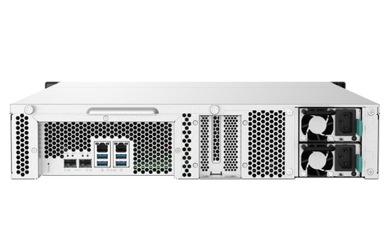 QNAP TS-1232PXU-RP-4G 12 Disk Yuvalı Rack NAS - 2U, 4GB DDR4 RAM, 10GbE SFP+, 2.5GbE portları, USB-A 3.2, Alpine AL324