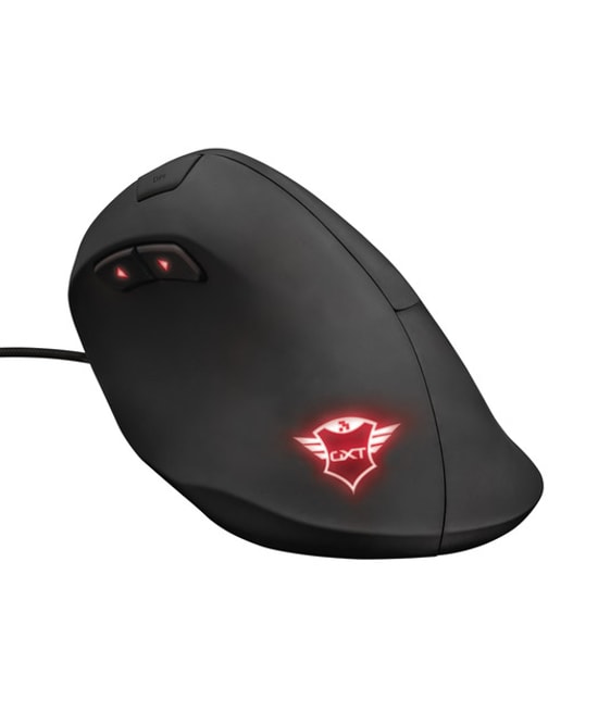 Trust GXT144 Rexx Ergonomik Kablolu Optik Gaming Mouse (TRU22991) - Siyah, 10000 DPI, Dikey Tasarım, 6 Adet Tuş, USB