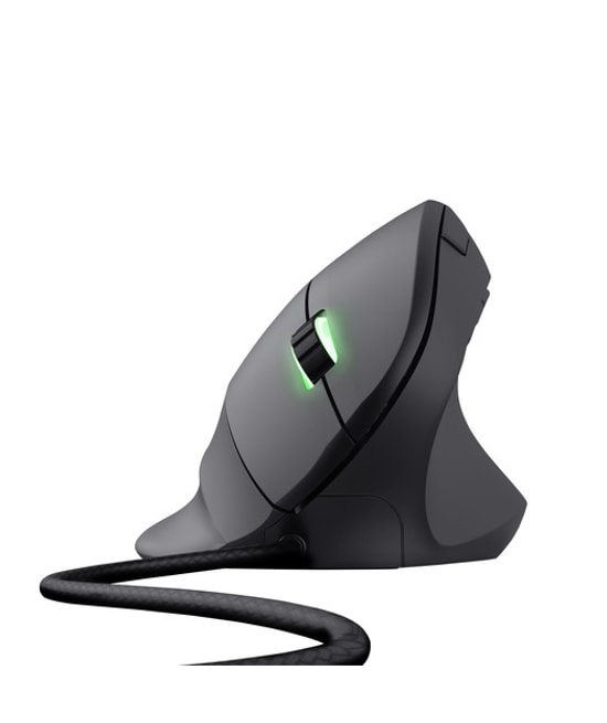 Trust GXT144 Rexx Ergonomik Kablolu Optik Gaming Mouse (TRU22991) - Siyah, 10000 DPI, Dikey Tasarım, 6 Adet Tuş, USB