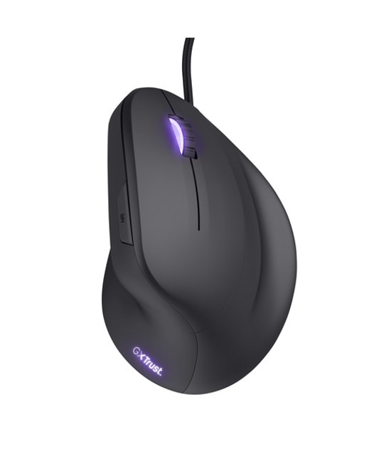 Trust GXT144 Rexx Ergonomik Kablolu Optik Gaming Mouse (TRU22991) - Siyah, 10000 DPI, Dikey Tasarım, 6 Adet Tuş, USB