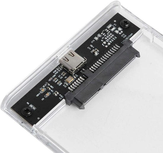 Codegen CDG-HDC-30TC 2.5" Şeffaf USB 3.1 HDD/SSD Disk Kutusu - 2TB Destekli, Vidasız, Type-C Bağlantı, SATA Uyumlu
