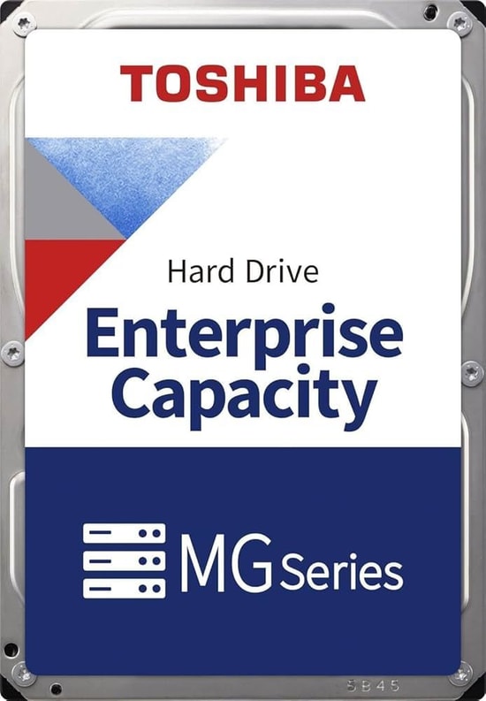 Toshiba MG10-D 8TB 7200RPM SATA3 256MB 3.5" Güvenlik Diski (MG10ADA800E) - 7/24 Çalışma, Bulk, 512e Format, Kurumsal HDD
