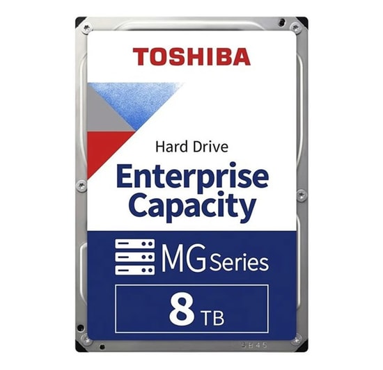 Toshiba MG10-D 8TB 7200RPM SATA3 256MB 3.5" Güvenlik Diski (MG10ADA800E) - 7/24 Çalışma, Bulk, 512e Format, Kurumsal HDD