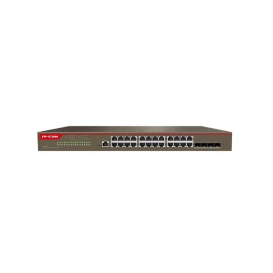IP-COM G5328X Metal Kasa Rackmount Switch - 24 Port Gigabit, 4x10GB SFP+ Uplink, L3 Yönetilebilir Rackmount Anahtar