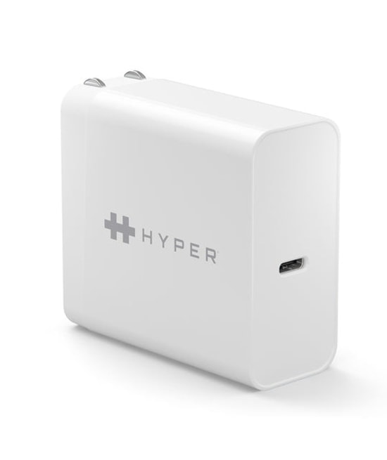 Hyper HyperJuice 65W USB-C Şarj Aleti (TARHJ653E) - 65W Hızlı Şarj Desteği, Kompakt Tasarım, Duvar Tipi Bağlantı