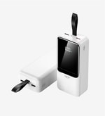 LinkTech LPB-EF97 Strong 22.5W 36000mAh Beyaz Çevre Dostu Powerbank - Hızlı Şarj, LED Ekran, USB-A & Type-C Çıkışlı 