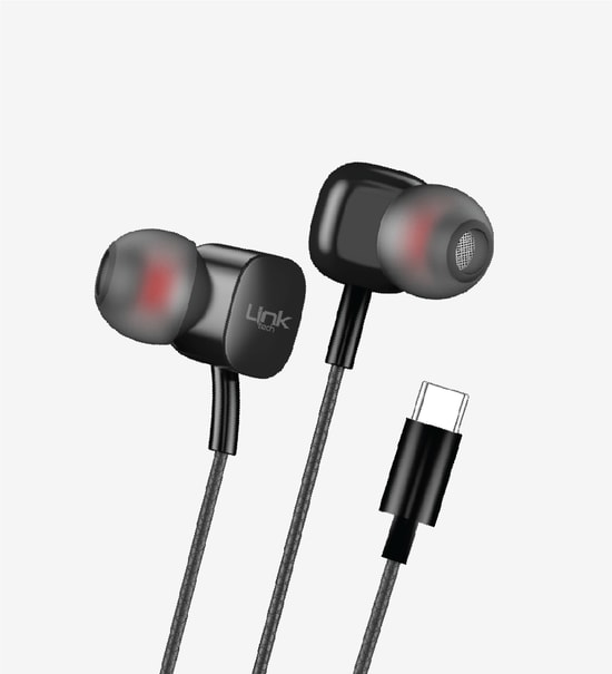 LinkTech H16 Beyaz Kulak İçi Kablolu Mikrofonlu Kulaklık - 10mm Kompozit Sürücü, Baslı Hi-Fi Ses, 120cm Type-C Kablo