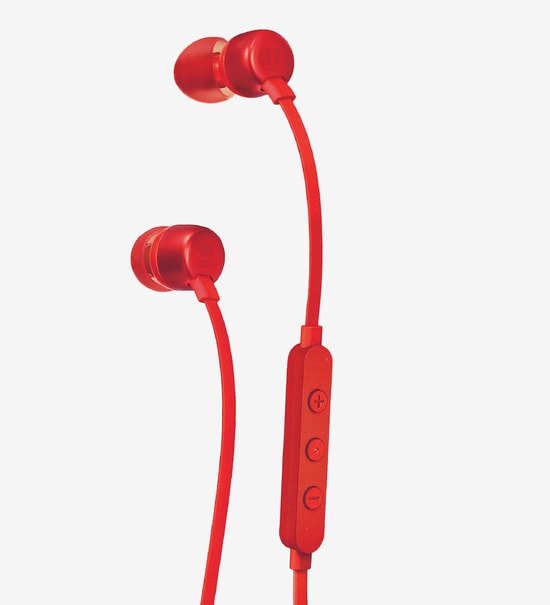 LinkTech LHF-H73 Mikrofonlu Kırmızı Kulak İçi Kablolu Kulaklık - Yüksek Bas, 3.5mm AUX, 9mm Sürücü, EQ Modu, 120cm Kablo
