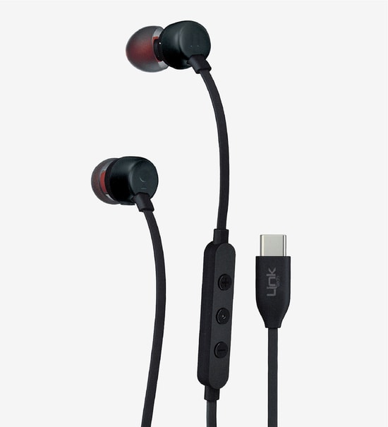 Linktech LHF-H74 Type-C Mikrofonlu Ekstra Bass Mavi Kulak İçi Kablolu Kulaklık - Düz Kablo, 3 EQ Modu, Çağrı Yanıtlama