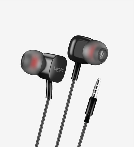 LinkTech LHF-H15 Siyah Kulak İçi Kablolu Mikrofonlu Kulaklık - 10mm Sürücü, Hi-Fi Ses, 3.5mm AUX, 120cm Kablo