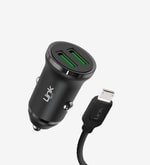 LinkTech C481 12W Çift USB-A Mikro USB Kablolu Hızlı Araç Şarj Aleti - 5V/2.4A, Akım Korumalı, Tasarım