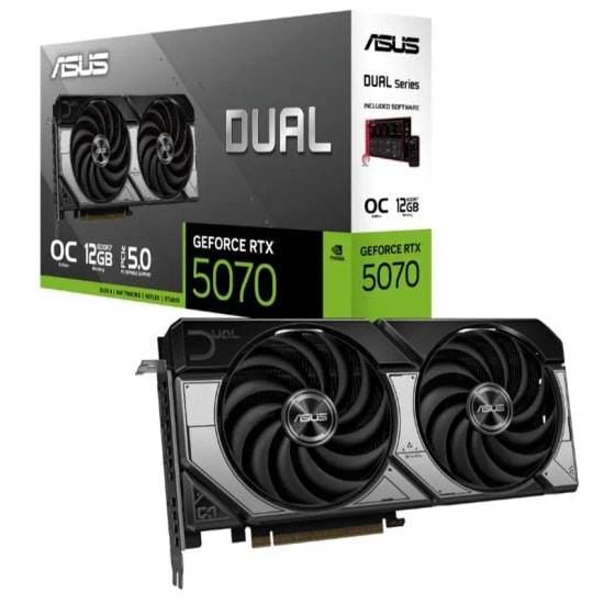 ASUS Dual GeForce RTX 5070 OC 12GB GDDR7 Ekran Kartı (DUAL-RTX5070-O12G) - 192 Bit, Blackwell, DLSS 4, HDMI, HDCP, 3xDP