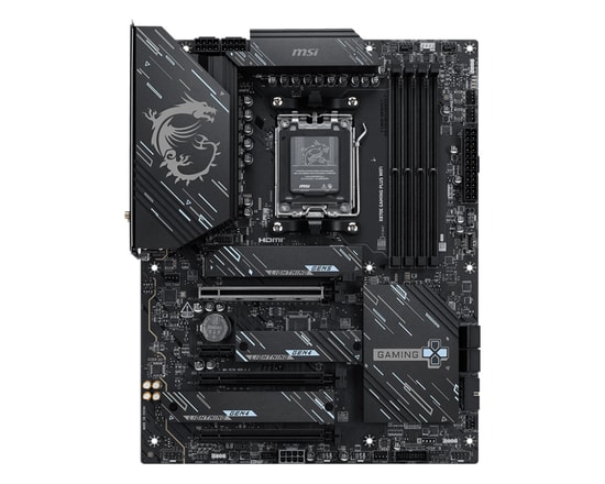 MSI X870E Gaming Plus Wifi Anakart: AM5, DDR5 8200MHz(OC), 3xM.2, USB 40Gbps, 5G LAN, WiFi 7, BT 5.4, RGB, PCIe 5.0, ATX