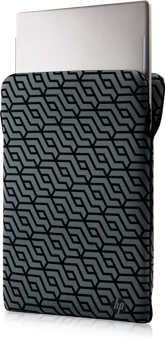 HP Reversible Protective Siyah/Geo 15.6" Laptop Kılıfı (2F2L0AA): Çift Taraflı Ters Çevrilebilir, Koruyucu, İnce Neopren