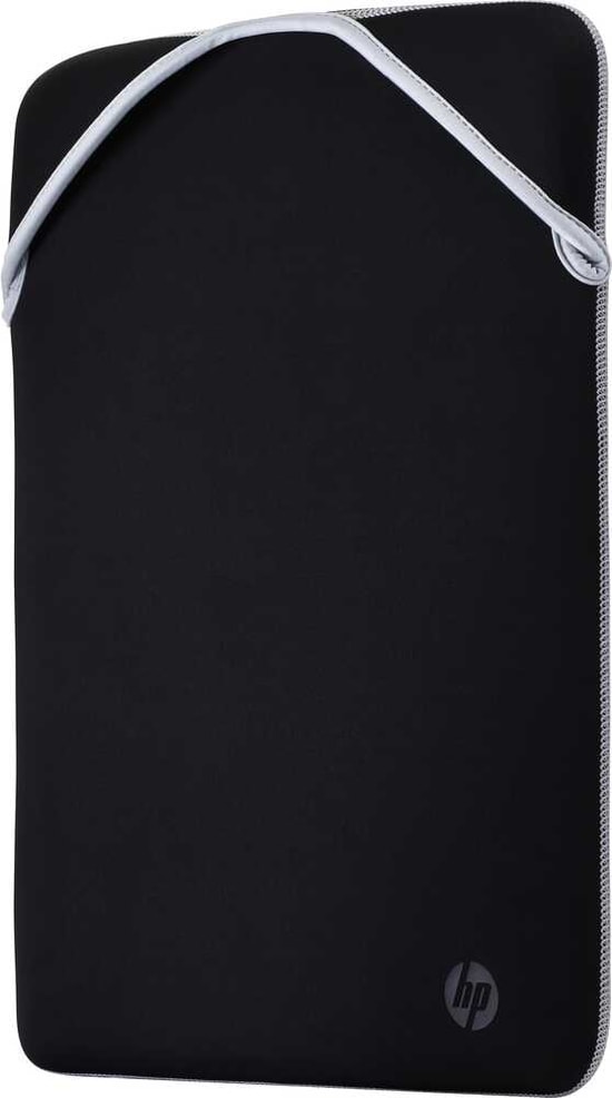 HP Reversible Protective Siyah/Gümüş 15.6" Laptop Kılıfı (2F2K5AA): Çift Taraf Ters Çevrilebilir, Koruyucu, İnce Neopren