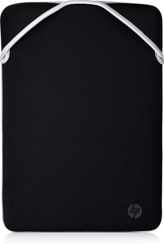 HP Reversible Protective Siyah/Gümüş 14.1" Laptop Kılıfı (2F2J1AA): Çift Taraf Ters Çevrilebilir, Koruyucu, İnce Neopren