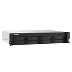 QNAP TS-873AeU-RP-4G 8 Disk Yuvalı Rack NAS - 4GB DDR4 RAM, AMD, USB 3.2, 2.5G LAN, Kısa Derinlik, 2 Yedek Güç Kaynağı