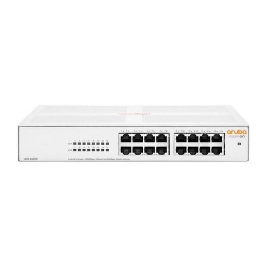 HPE Aruba Instant On 1430-16G Masaüstü 8 Port Gigabit Switch (R8R47A) - Yönetilemez, Tak Çalıştır Ağ Anahtarı