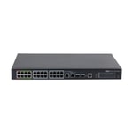 Dahua LR2226-24ET-360-V2 24 Port 100Mbps E-PoE Switch - 8 Port 800m E-PoE 360W, 2 Gigabit Uplink, 2 SFP, Web Yönetimli