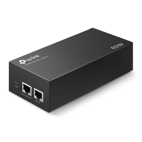 TP-Link Omada TL-POE170S 60W PoE++ Gigabit Enjektör - 802.3af/at/bt, 48V, Tak Çalıştır, Metal Kasa, PoE Adaptör