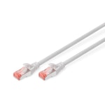 Digitus CAT6 Gri Zırhlı Patch Kablo (DK-1644-010) - 1 Metre, S/FTP, Yangına Dayanıklı, 250MHz, PoE Ready Ağ Kablosu
