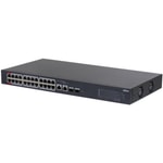 Dahua CS4226-24ET-240 100Mbps Cloud Yönetimli Switch - 24 100Mbps Port PoE (240W), 2 Gigabit Uplink, 2 SFP, Metal Kasa