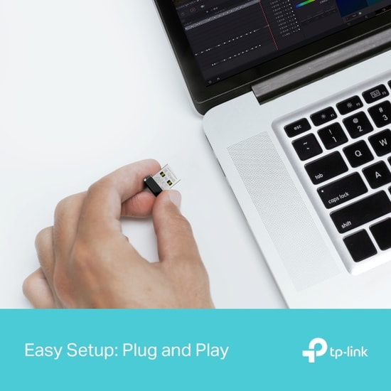 TP-Link Archer TX1U NANO AX300 Wi-Fi 6 USB Ağ Adaptörü - 287Mbps, Nano Boyut, MU-MIMO Uyumlu, Hotspot Paylaşımı