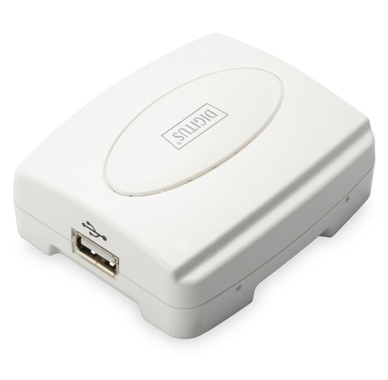Digitus Print Server (DN-13003-2 )- 1 Port USB 2.0, RJ45 (10/100 Mbps), TCP/IP, IPX/SPX, NetBEUI, AppleTalk Desteği