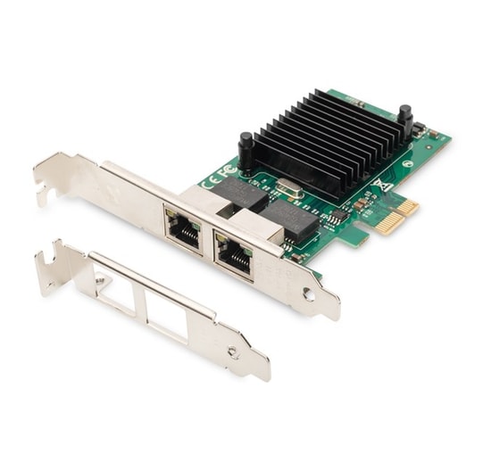 Digitus 2 Port Gigabit Ethernet PCI Express Kartı (DN-10132) - 1000Mbps, 32Bit, PCIx1, Low Profile, Hızlı Bağlantı