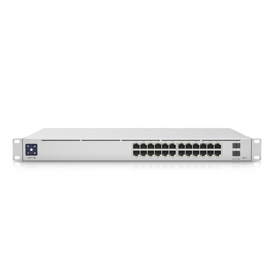 Ubiquiti UniFi USW-PRO-24-POE Yönetilebilir Switch - 24 Port Gigabit PoE++ (400W), 2x 10G SFP+, Gerilim ve ESD Koruması