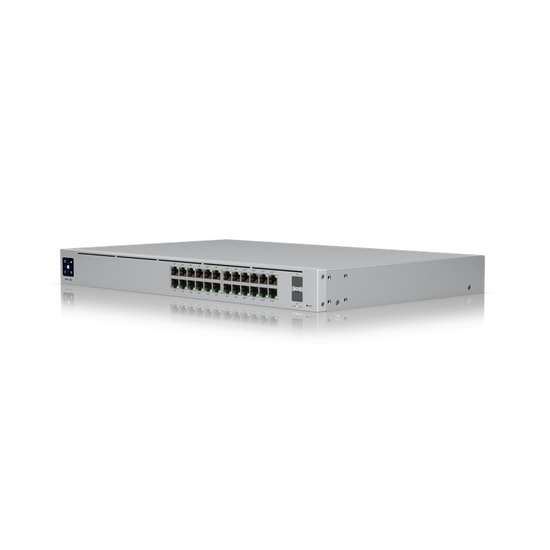 Ubiquiti UniFi USW-PRO-24-POE Yönetilebilir Switch - 24 Port Gigabit PoE++ (400W), 2x 10G SFP+, Gerilim ve ESD Koruması