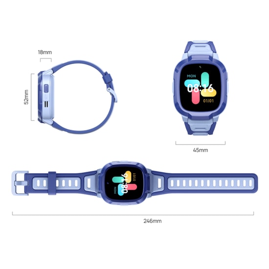 Mibro P6 Pembe 4G Akıllı Çocuk Saati - GPS, Sim Kart, Mikrofon, Kalp ve Uyku Takibi, Bluetooth 5.0, RTOS, Suya Dayanıklı
