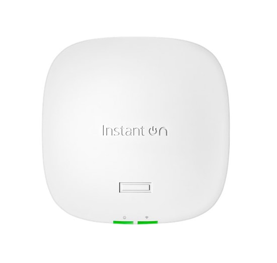 HPE Aruba Instant On AP32 AX1800 Wi-Fi 6E Access Point (S1T23A) - 802.11ax, 2.5GbE Port, PoE, 2x2 MIMO Anten, OFDMA, TWT