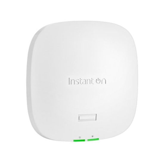 HPE Aruba Instant On AP32 AX1800 Wi-Fi 6E Access Point (S1T23A) - 802.11ax, 2.5GbE Port, PoE, 2x2 MIMO Anten, OFDMA, TWT
