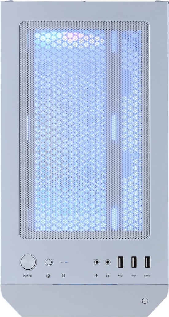 MSI MAG FORGE M100R Beyaz Temperli Camlı ARGB Fanlı mATX Oyuncu Kasası - 4x120mm Fan, USB 3.2, 2x2.5" 3x3.5" Yuva