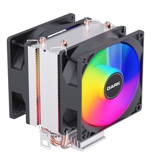 Dark Freezer X94BL FRGB İşlemci Soğutucu (DKCCX94BL) - 2x92mm Fan, Intel&AMD Uyumlu, PWM, 4xBakır Borulu, Mavi Led