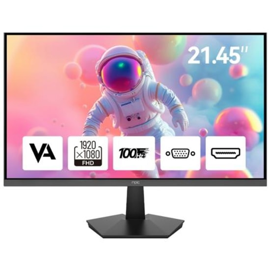 NPC 21.5" MF2208-A Full HD 100Hz VA Monitör - 5ms, 1920x1080, 200nits, HDMI, VGA, Vesa, DCI-P3, İnce Çerçeve