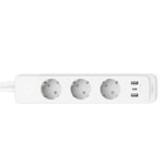 TP-Link Tapo P300 Akıllı Wi-Fi Priz Şeridi - 3lü Priz, 2xUSBA, 1xType-C, 18W QC3.0, Akım/Isı Koruma, 3000W, App Kontrolü
