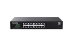 Tenda TEG2216D 16 Port Gigabit Bulut Yönetimli Masaüstü Switch - 16xGE RJ45 Port, Metal Kasa, VLAN, DHCP, lGMP