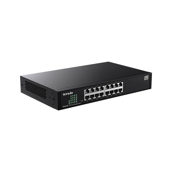 Tenda TEG2216D 16 Port Gigabit Bulut Yönetimli Masaüstü Switch - 16xGE RJ45 Port, Metal Kasa, VLAN, DHCP, lGMP
